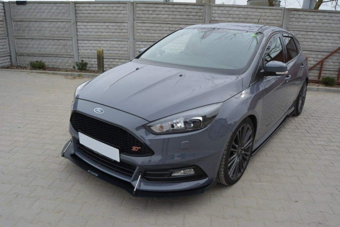 Racing Cup Spoilerlippe Front Ansatz V.2 für Ford Focus ST Mk3 FL   Maxton Design