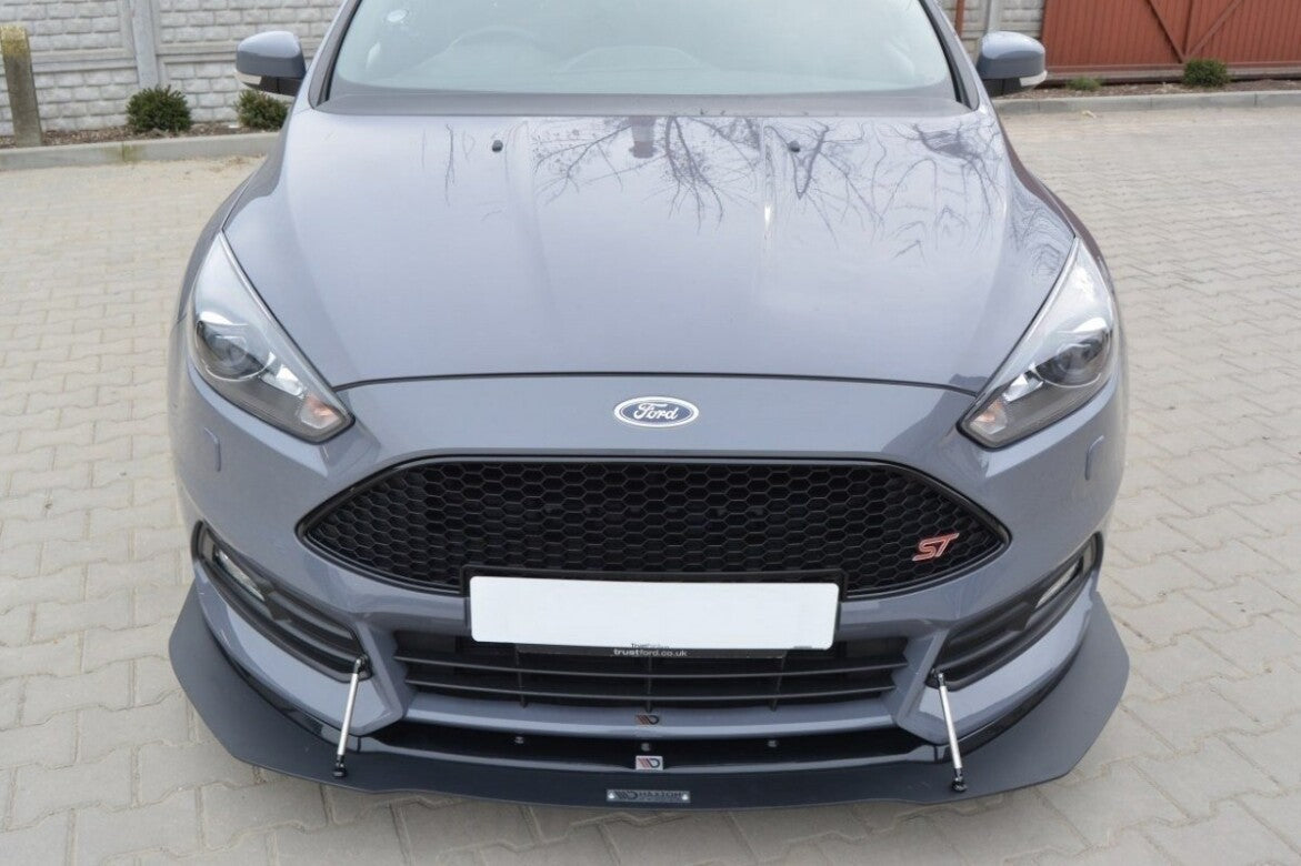 Racing Hybrid Cup Spoilerlippe Front Ansatz V.1 für Ford Focus ST Mk3 FL   Maxton Design