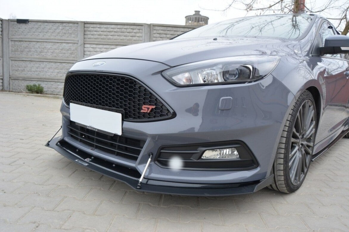 Racing Hybrid Cup Spoilerlippe Front Ansatz V.2 für Ford Focus ST Mk3 FL   Maxton Design