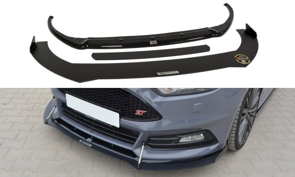Racing Hybrid Cup Spoilerlippe Front Ansatz V.2 für Ford Focus ST Mk3 FL   Maxton Design