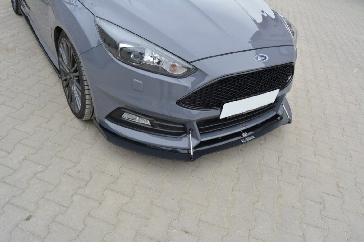 Racing Hybrid Cup Spoilerlippe Front Ansatz V.2 für Ford Focus ST Mk3 FL   Maxton Design