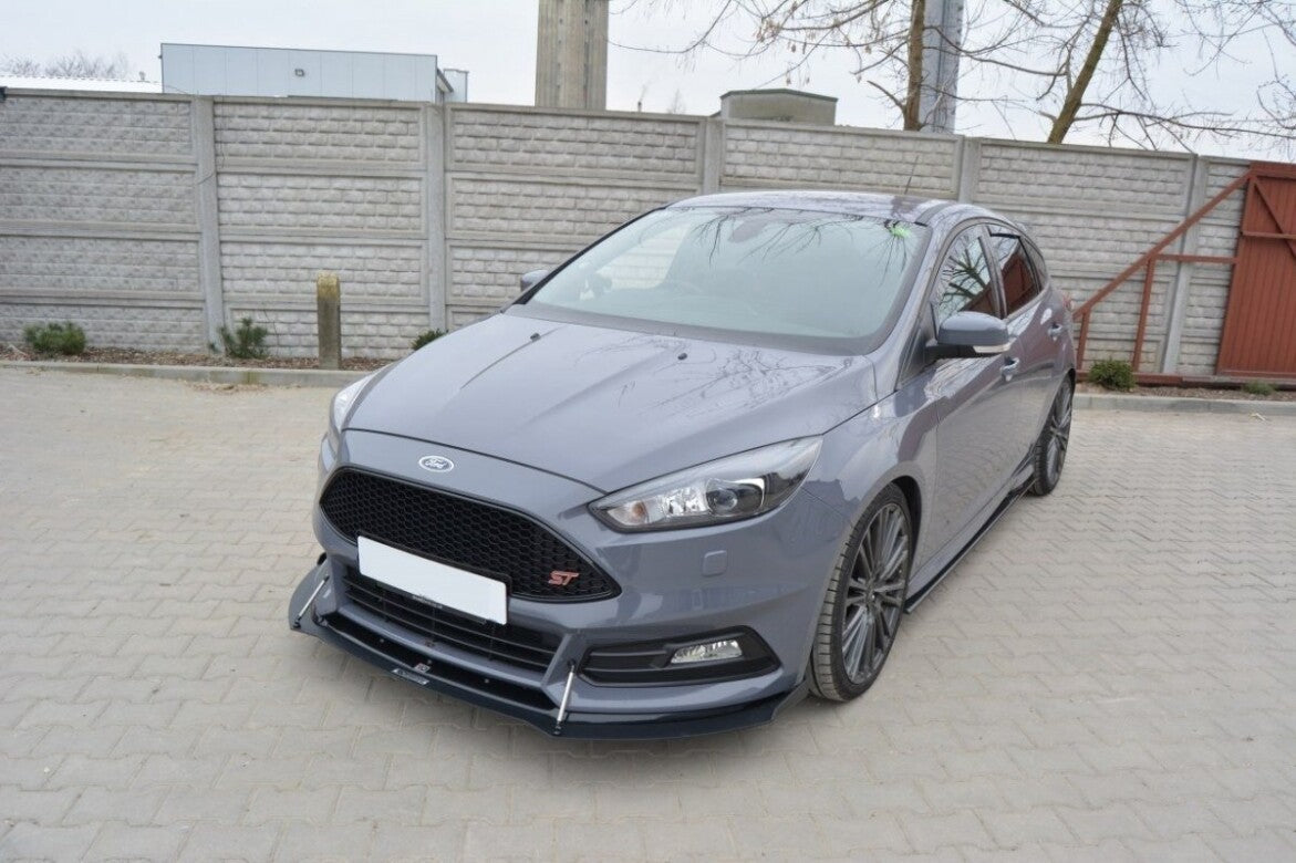 Racing Hybrid Cup Spoilerlippe Front Ansatz V.2 für Ford Focus ST Mk3 FL   Maxton Design