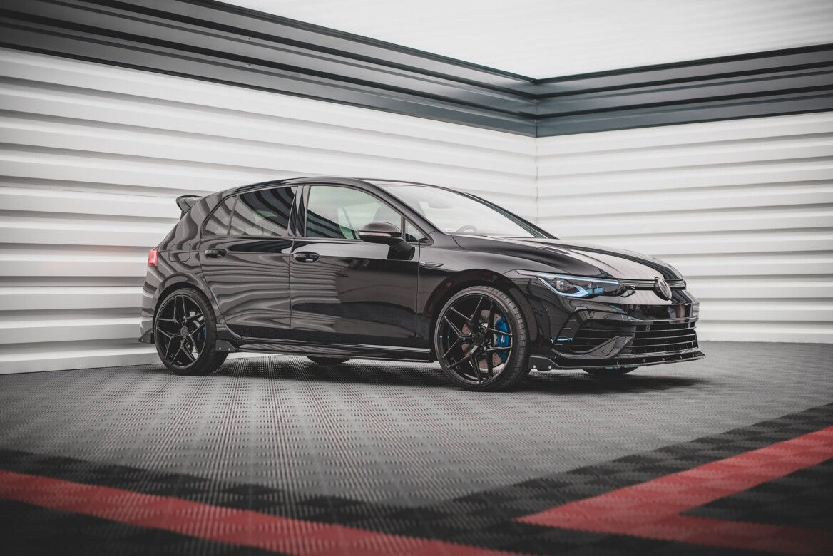 Seitenschweller Ansatz Cup Leisten + Flaps V.2 für VW Golf R Mk8   Maxton Design
