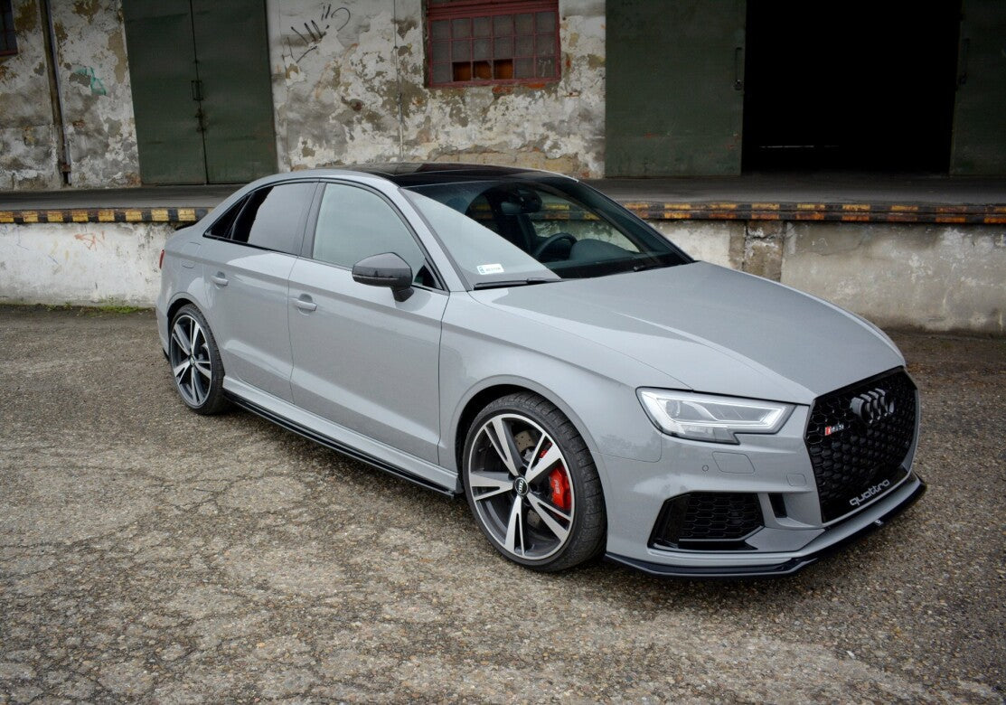 Seitenschweller Ansatz Cup Leisten für Audi RS3 8V FL Limousine   Maxton Design