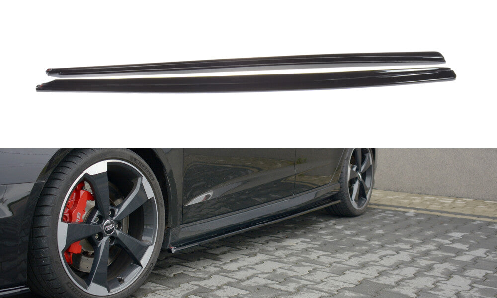 Seitenschweller Ansatz Cup Leisten für Audi RS3 8V FL Sportback   Maxton Design