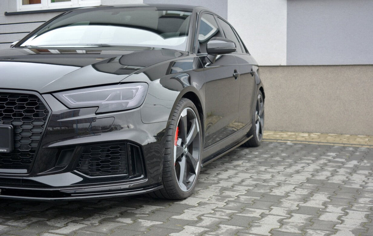 Seitenschweller Ansatz Cup Leisten für Audi RS3 8V FL Sportback   Maxton Design