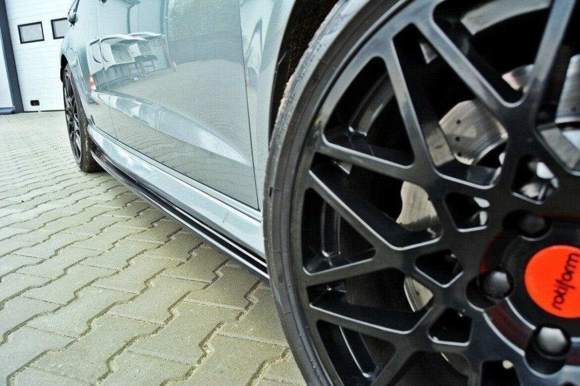 Seitenschweller Ansatz Cup Leisten für Audi RS3 8V Sportback   Maxton Design