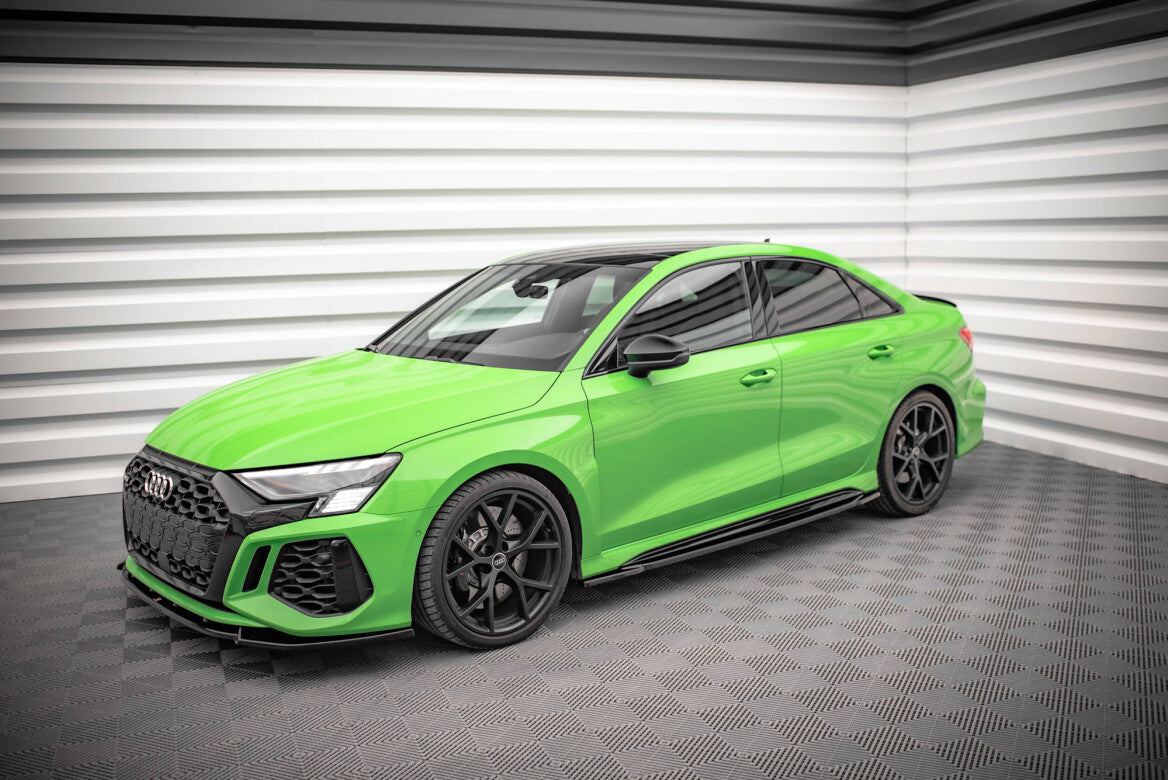 Seitenschweller Ansatz Cup Leisten für Audi RS3 Limousine 8Y   Maxton Design