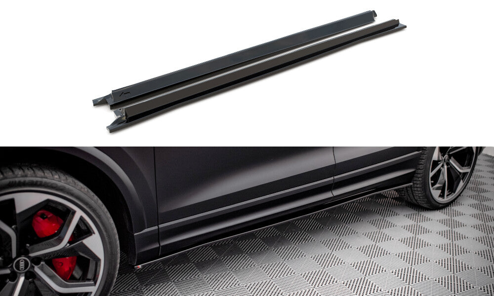 Seitenschweller Ansatz Cup Leisten für Audi RSQ8   Maxton Design