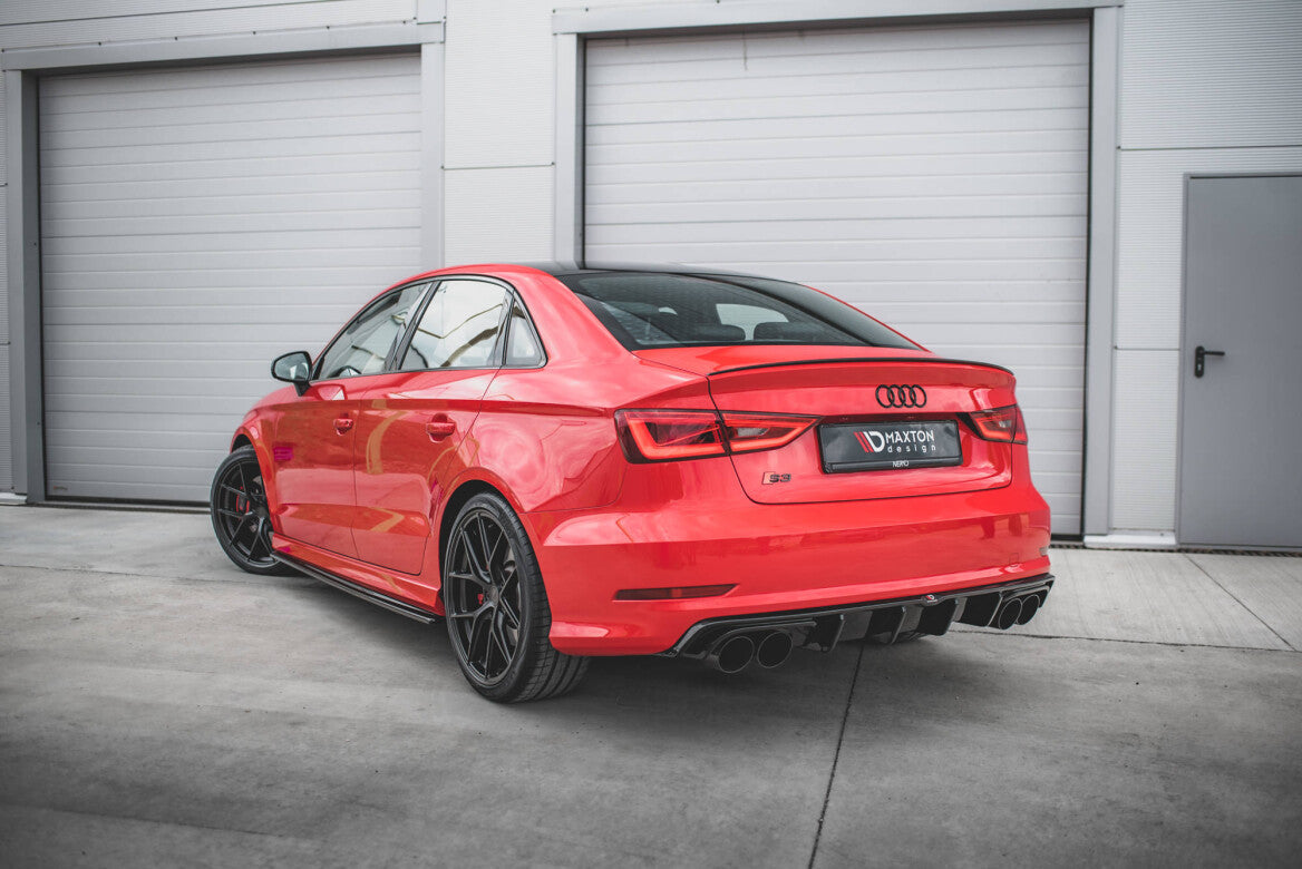 Seitenschweller Ansatz Cup Leisten für Audi S3 / A3 S-Line 8V / 8V FL Limousine   Maxton Design