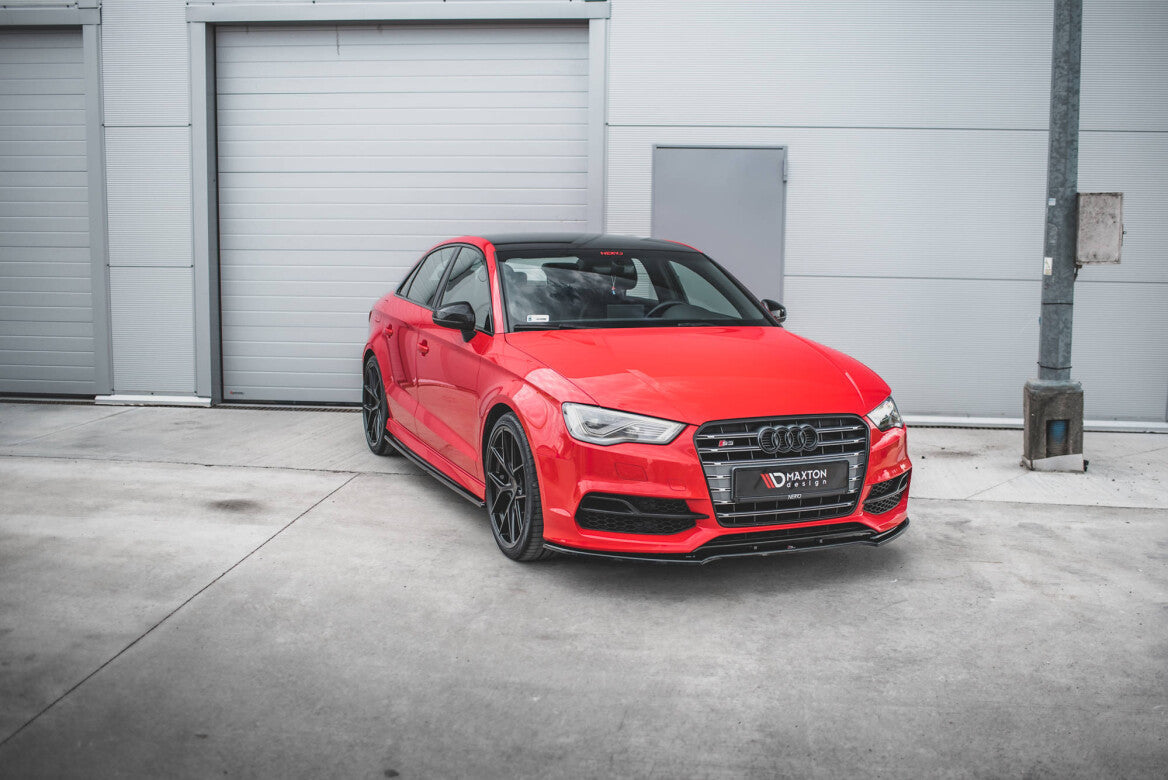 Seitenschweller Ansatz Cup Leisten für Audi S3 / A3 S-Line 8V / 8V FL Limousine   Maxton Design