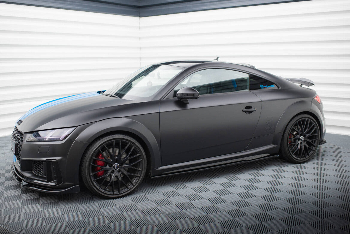 Seitenschweller Ansatz Cup Leisten für Audi TT S / TT S-Line 8S FL   Maxton Design
