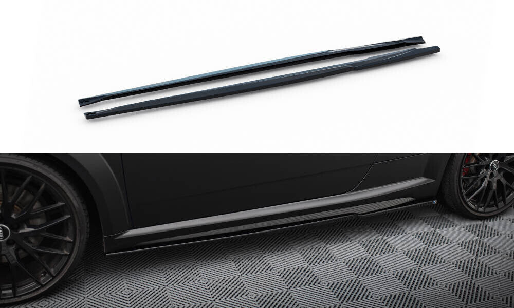 Seitenschweller Ansatz Cup Leisten für Audi TT S / TT S-Line 8S FL   Maxton Design