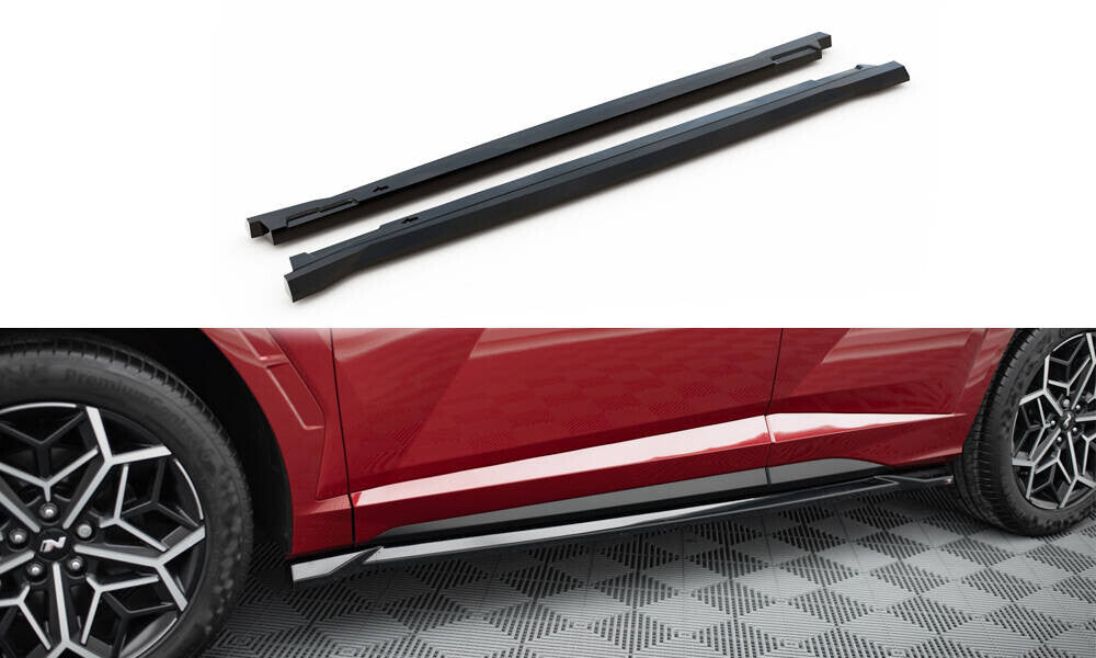 Seitenschweller Ansatz Cup Leisten für Hyundai Tucson N-Line   Maxton Design
