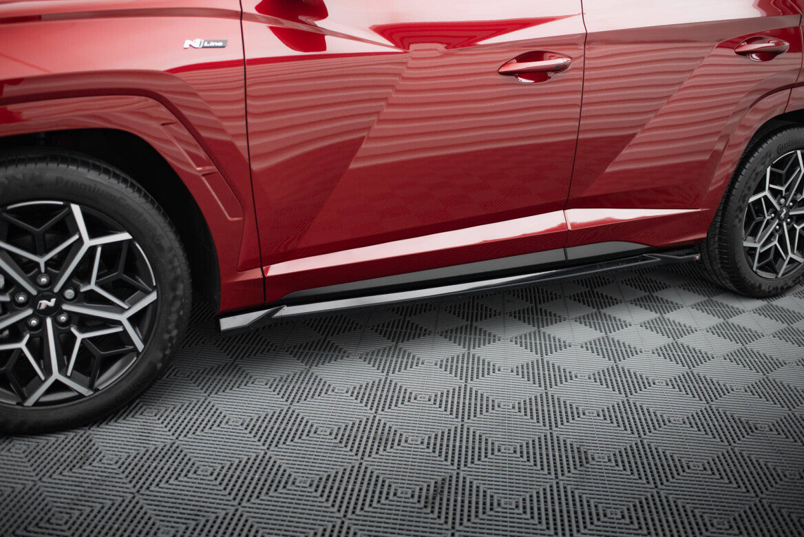 Seitenschweller Ansatz Cup Leisten für Hyundai Tucson N-Line   Maxton Design
