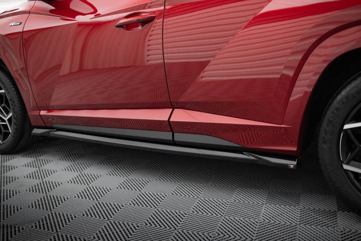 Seitenschweller Ansatz Cup Leisten für Hyundai Tucson N-Line   Maxton Design