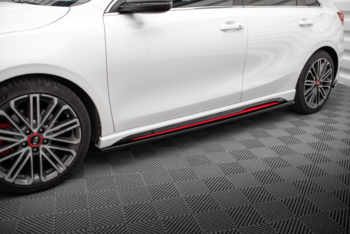Seitenschweller Ansatz Cup Leisten für Kia Ceed GT   Maxton Design