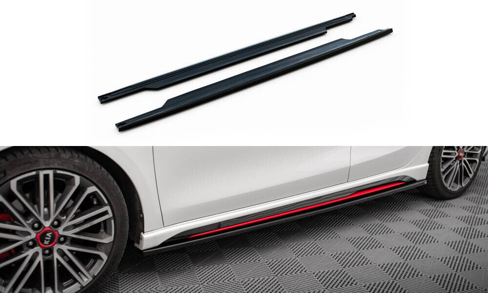 Seitenschweller Ansatz Cup Leisten für Kia Ceed GT   Maxton Design