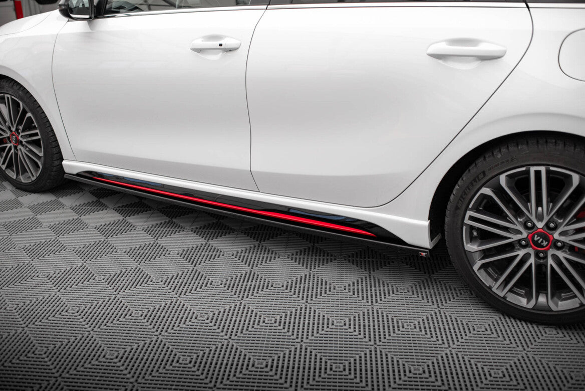 Seitenschweller Ansatz Cup Leisten für Kia Ceed GT   Maxton Design