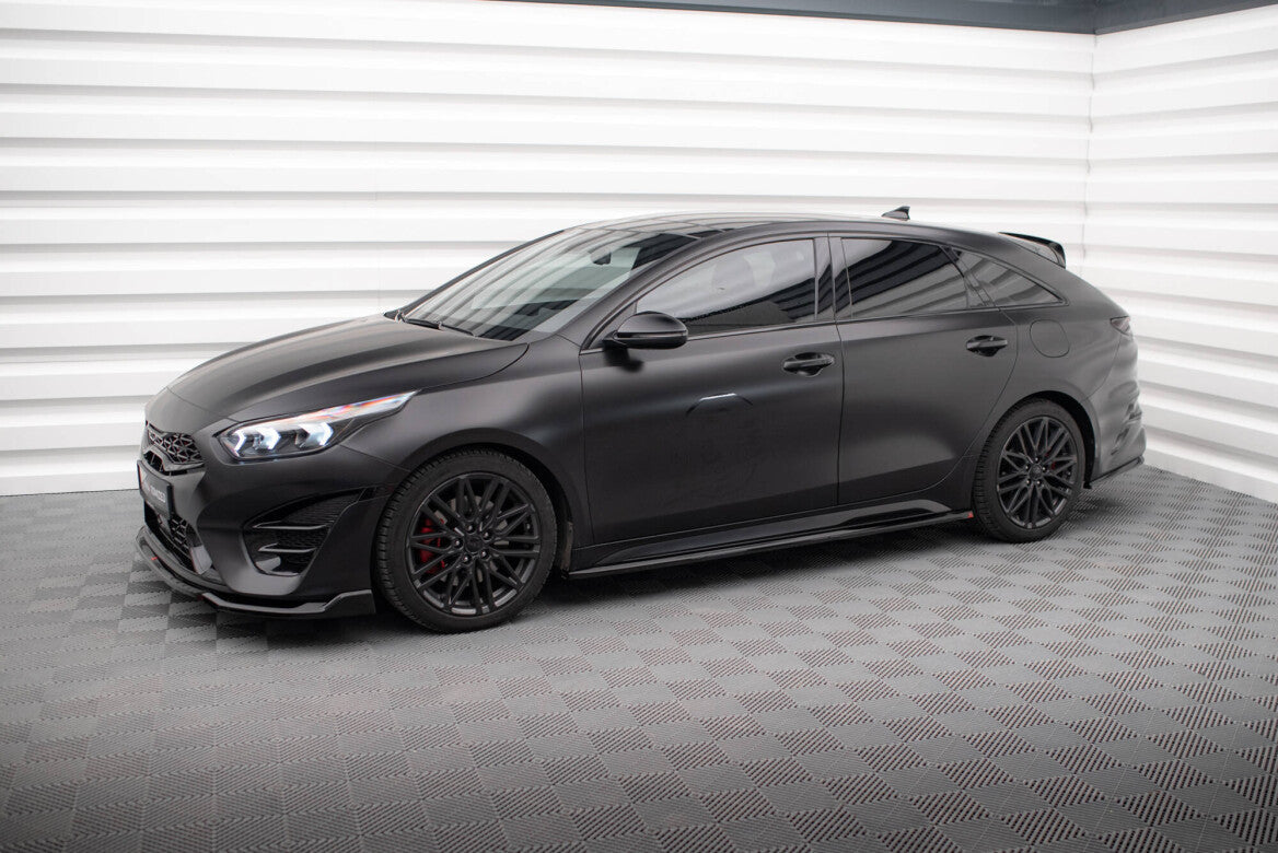 Seitenschweller Ansatz Cup Leisten für Kia Proceed GT Facelift   Maxton Design