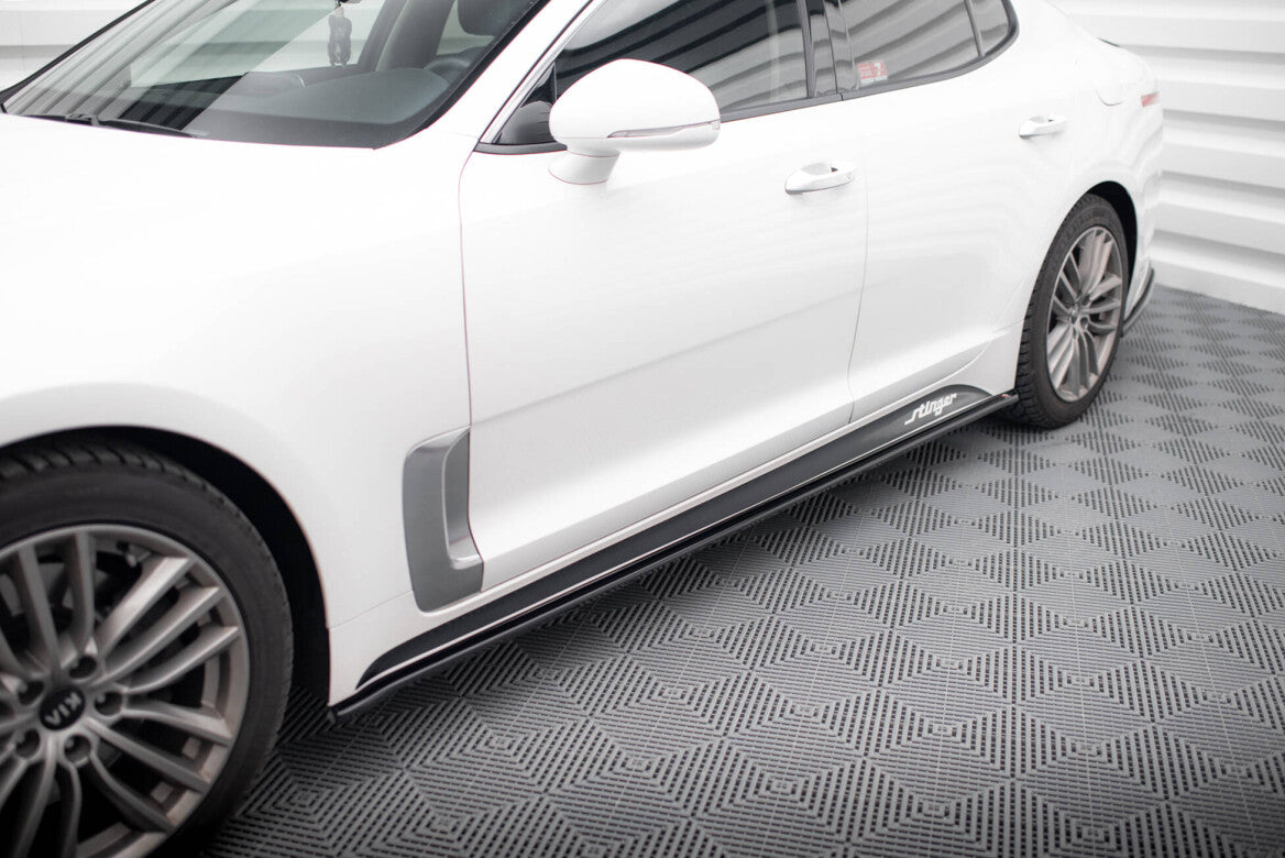 Seitenschweller Ansatz Cup Leisten für Kia Stinger GT / GT-Line   Maxton Design
