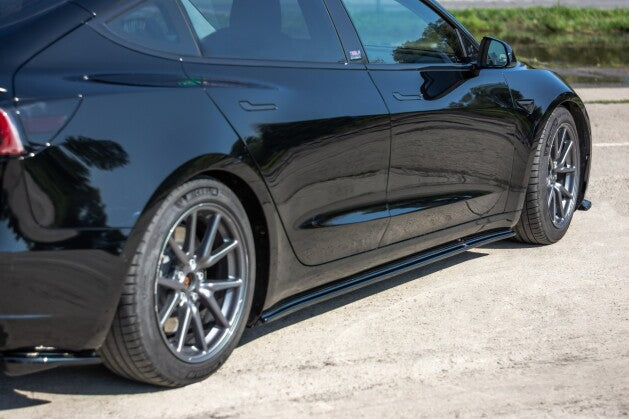 Seitenschweller Ansatz Cup Leisten für Tesla Model 3 / Model 3 Performance Mk1 / Mk1 FL   Maxton Design