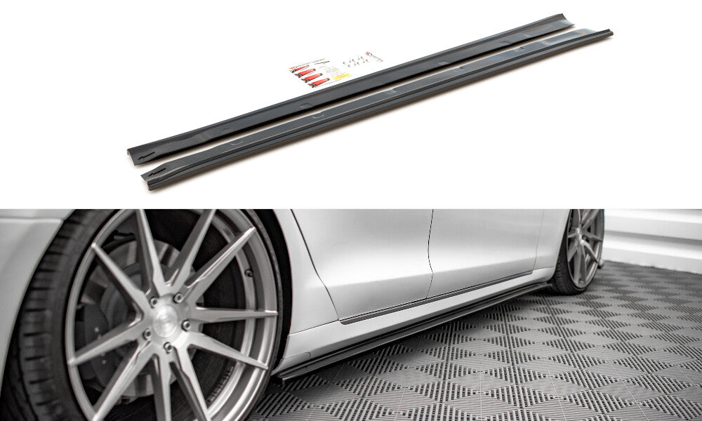 Seitenschweller Ansatz Cup Leisten für Tesla Model S FL   Maxton Design