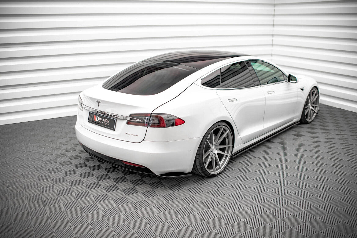 Seitenschweller Ansatz Cup Leisten für Tesla Model S FL   Maxton Design
