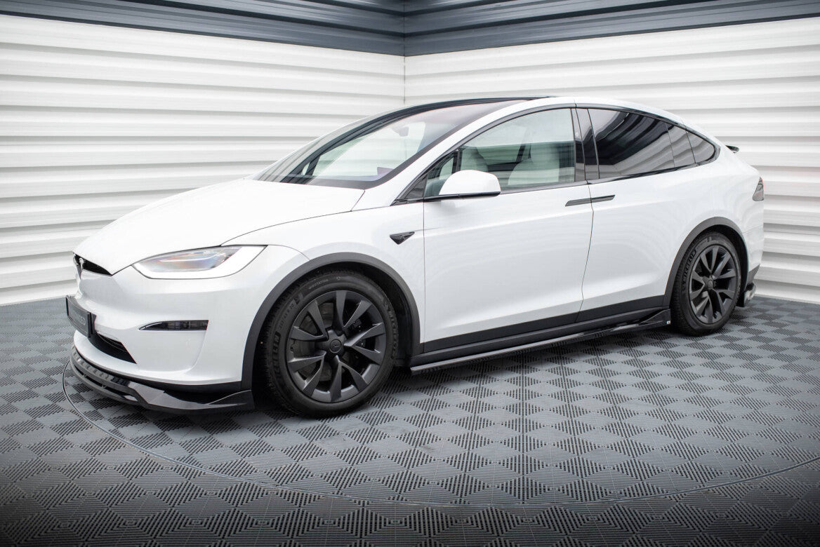 Seitenschweller Ansatz Cup Leisten für Tesla Model X Mk1 FL   Maxton Design