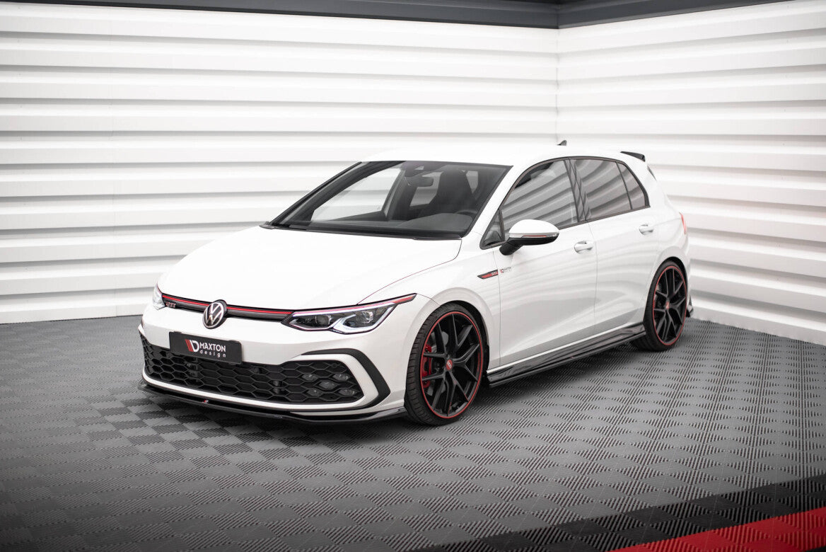 Seitenschweller Ansatz Cup Leisten für Volkswagen Golf GTI / GTI Clubsport / R-Line Mk8   Maxton Design
