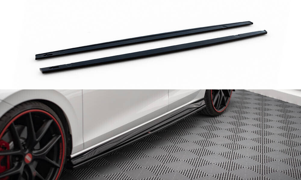 Seitenschweller Ansatz Cup Leisten für Volkswagen Golf GTI / GTI Clubsport / R-Line Mk8   Maxton Design