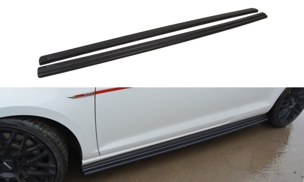 Seitenschweller Ansatz Cup Leisten für VW GOLF 7 GTI PREFACE/FACELIFT   Maxton Design
