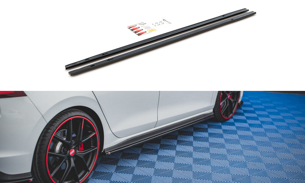 Seitenschweller Ansatz Cup Leisten für VW Golf 8 GTI   Maxton Design