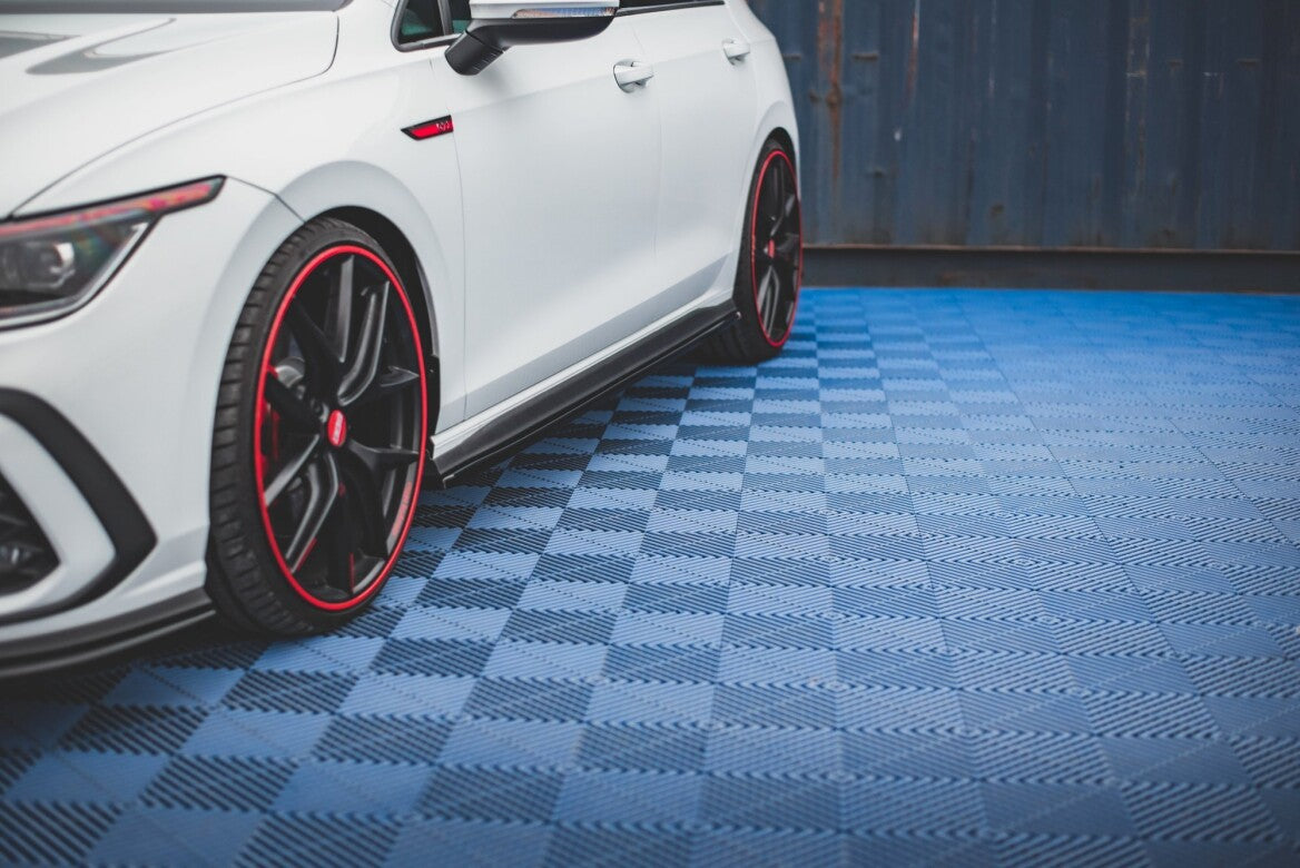 Seitenschweller Ansatz Cup Leisten für VW Golf 8 GTI   Maxton Design