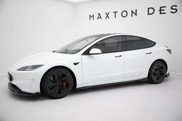 Seitenschweller Ansatz Cup Leisten V.1 für Tesla Model 3 Performance Mk1 FL   Maxton Design