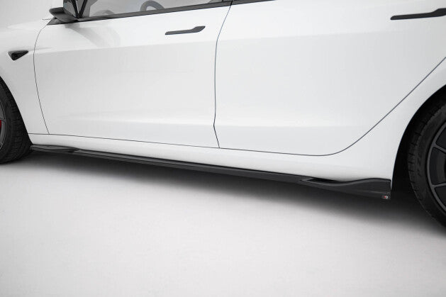 Seitenschweller Ansatz Cup Leisten V.1 für Tesla Model 3 Performance Mk1 FL   Maxton Design