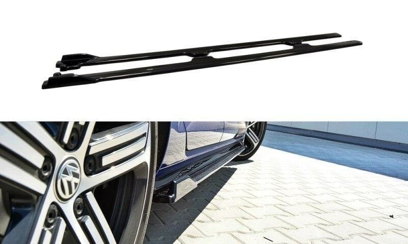 Seitenschweller Ansatz Cup Leisten V.1 für VW Golf 7 R / R-Line Facelift   Maxton Design