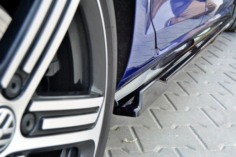 Seitenschweller Ansatz Cup Leisten V.1 für VW Golf 7 R / R-Line Facelift   Maxton Design