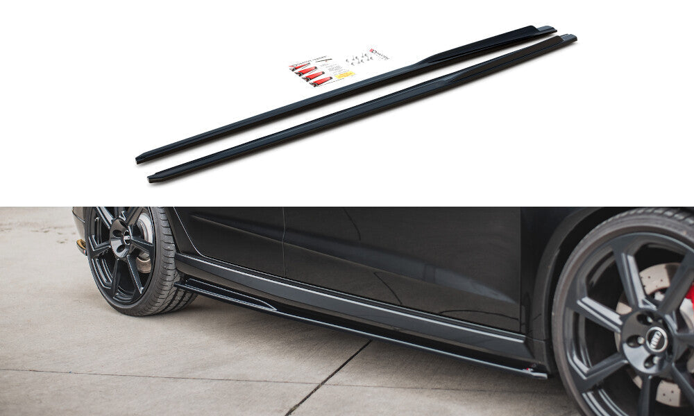 Seitenschweller Ansatz Cup Leisten V.2 für Audi RS3 8V Sportback Facelift   Maxton Design