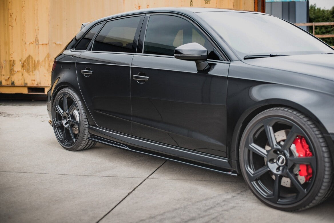 Seitenschweller Ansatz Cup Leisten V.2 für Audi RS3 8V Sportback Facelift   Maxton Design