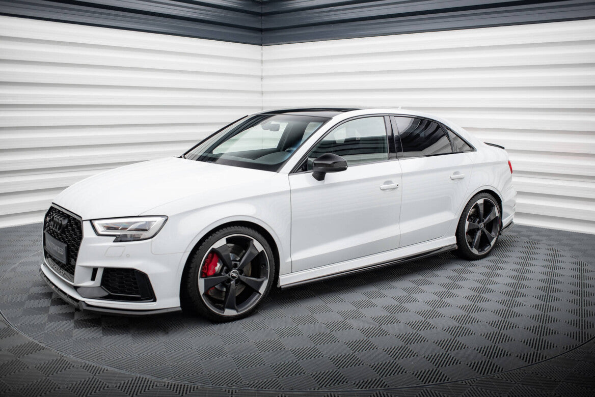 Seitenschweller Ansatz Cup Leisten V.2 für Audi RS3 Limousine 8V Facelift   Maxton Design