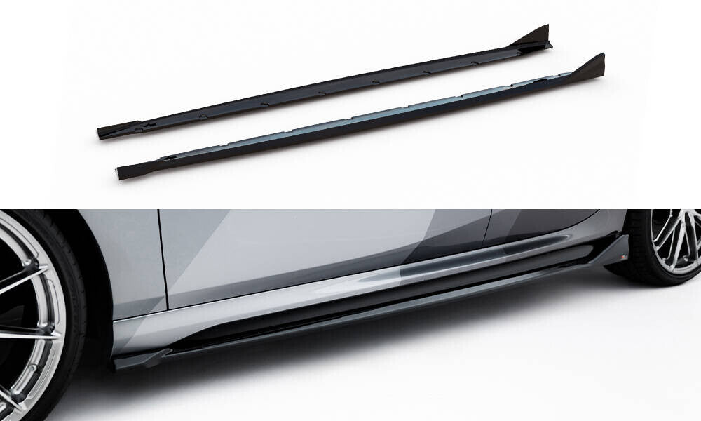 Seitenschweller Ansatz Cup Leisten V.2 für BMW M135i / 1 M-Paket F70   Maxton Design