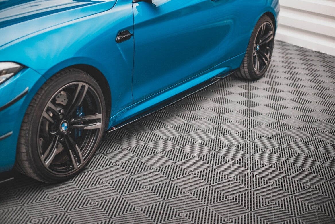 Seitenschweller Ansatz Cup Leisten V.2 für BMW M2 F87   Maxton Design