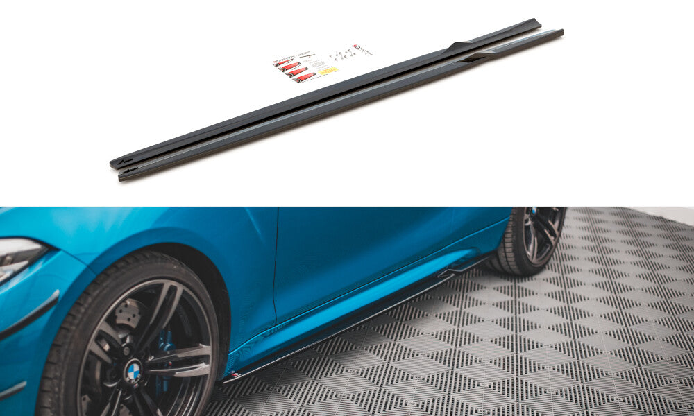 Seitenschweller Ansatz Cup Leisten V.2 für BMW M2 F87   Maxton Design