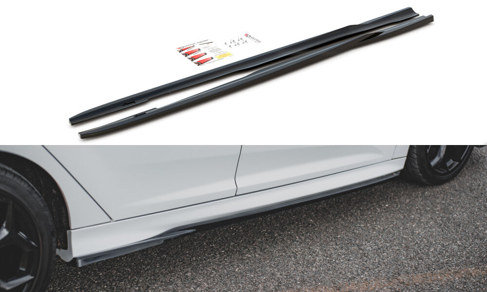 Seitenschweller Ansatz Cup Leisten V.2 für Ford Focus ST Mk3   Maxton Design