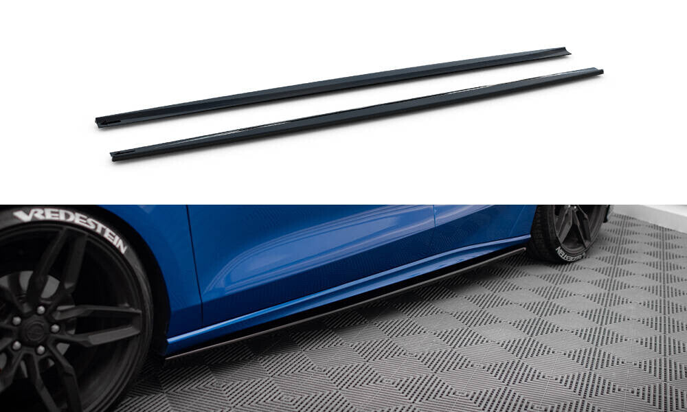 Seitenschweller Ansatz Cup Leisten V.2 für Ford Focus ST / ST-Line Mk4   Maxton Design