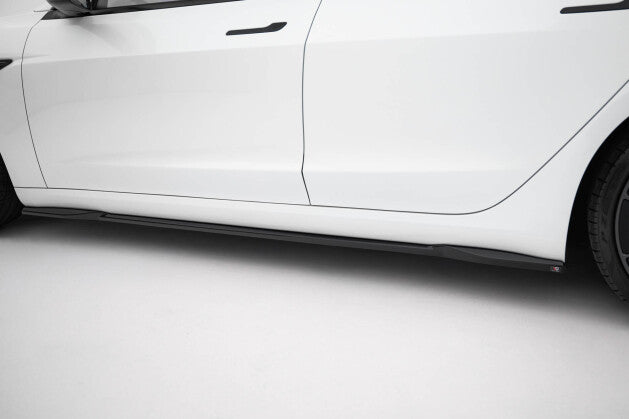 Seitenschweller Ansatz Cup Leisten V.2 für Tesla Model 3 Performance Mk1 FL   Maxton Design