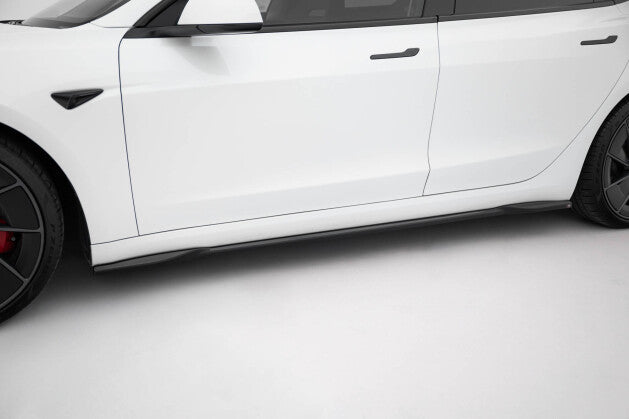 Seitenschweller Ansatz Cup Leisten V.2 für Tesla Model 3 Performance Mk1 FL   Maxton Design