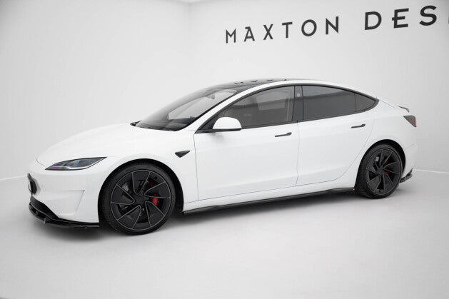 Seitenschweller Ansatz Cup Leisten V.2 für Tesla Model 3 Performance Mk1 FL   Maxton Design