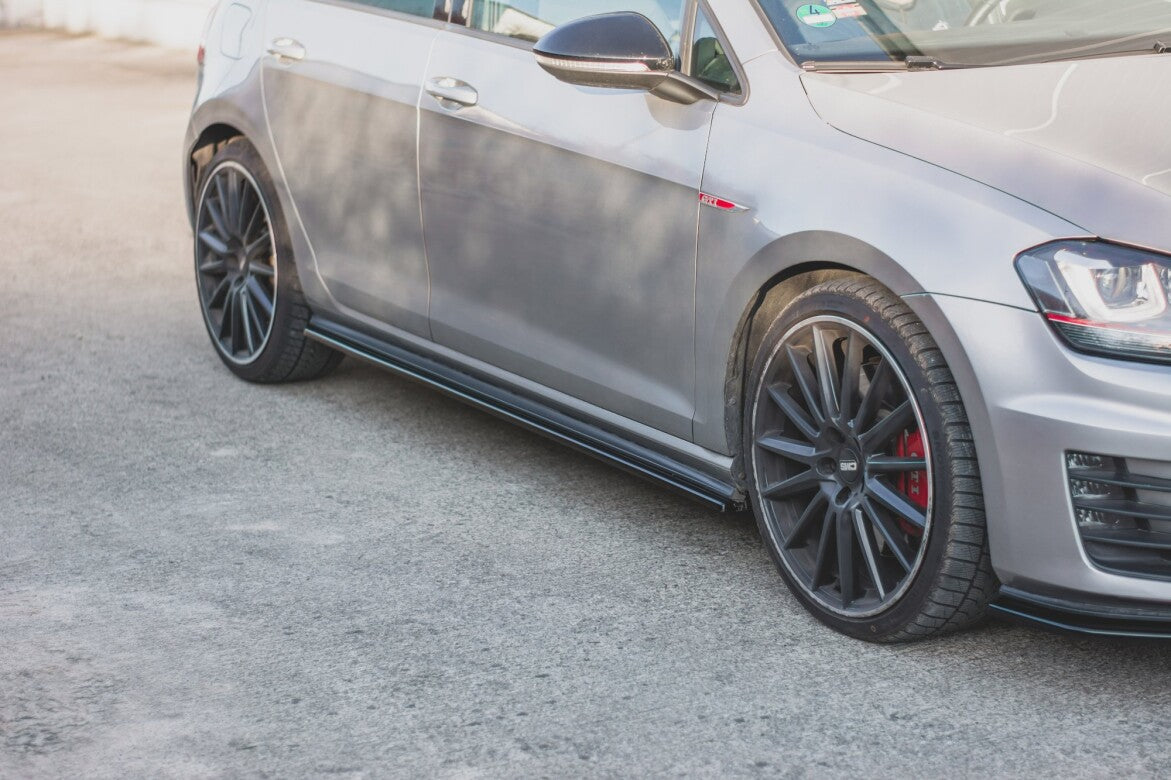 Seitenschweller Ansatz Cup Leisten V.2 für VW Golf 7 GTI   Maxton Design